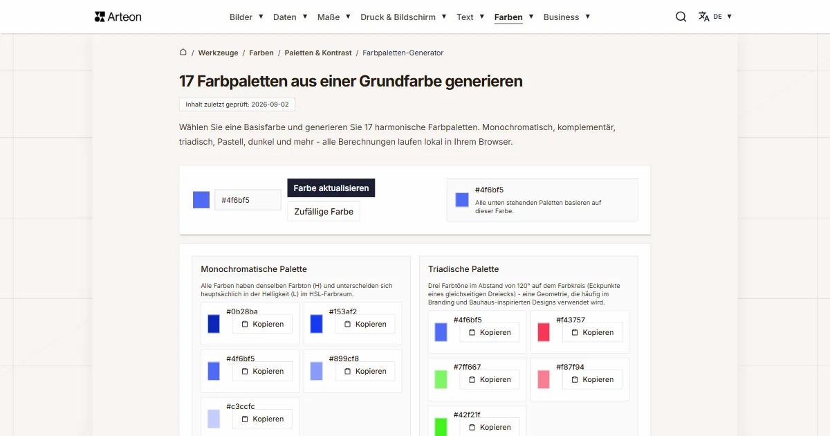 Farbpaletten-Generator