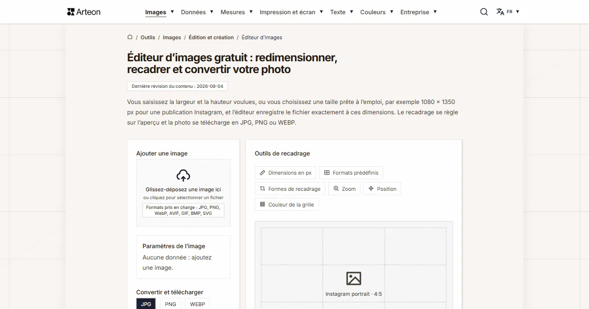 Éditeur d'images en ligne