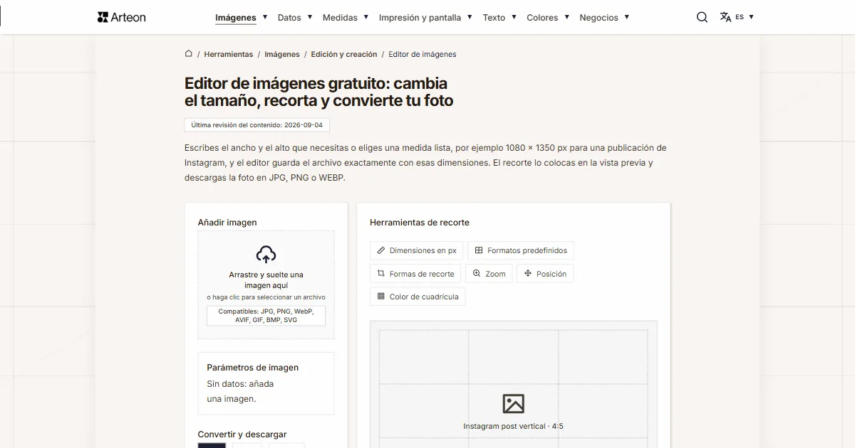 Editor de imágenes en línea