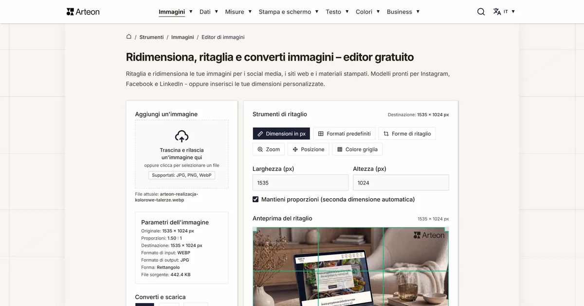 Editor di immagini