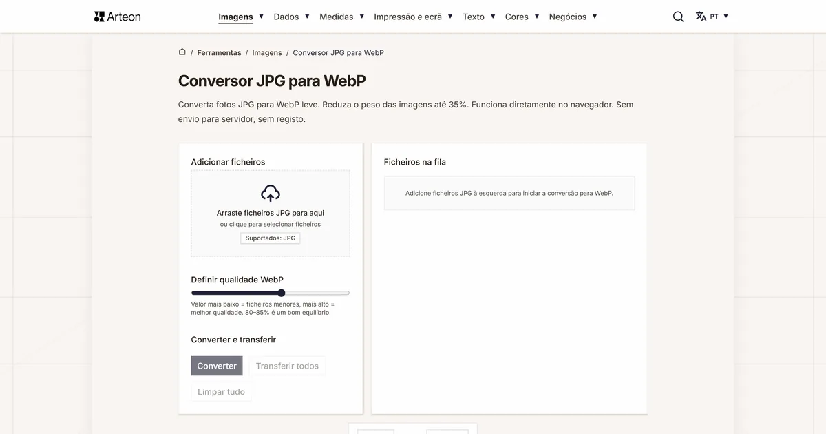 JPG para WebP