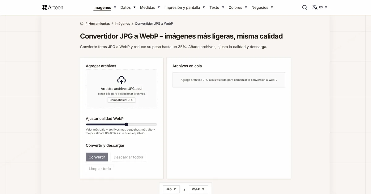 JPG a WebP
