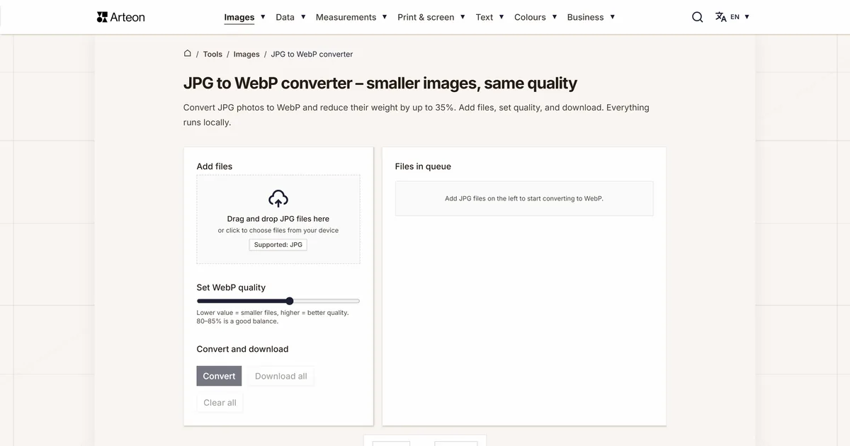 JPG to WebP