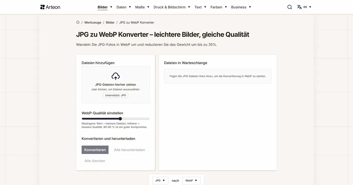 JPG zu WebP