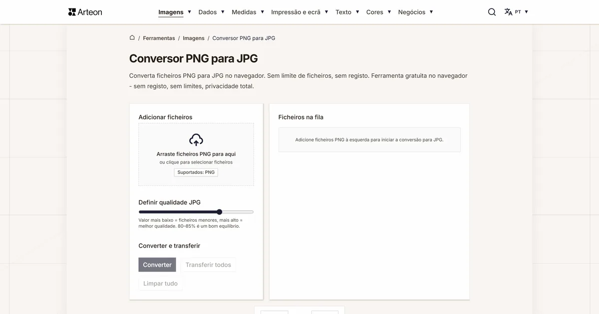 PNG para JPG