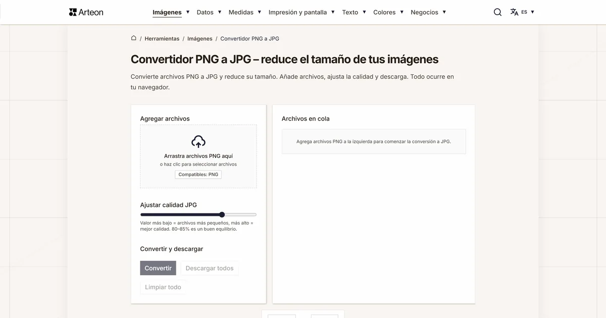 PNG a JPG