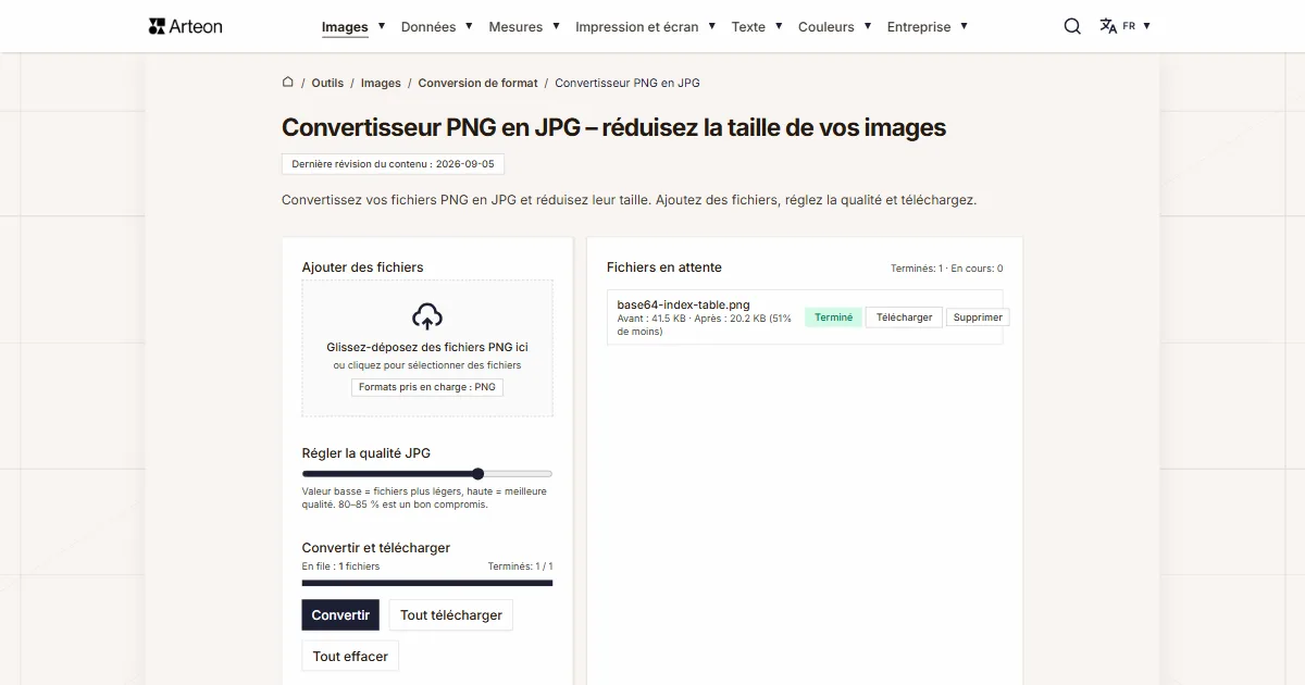 PNG en JPG