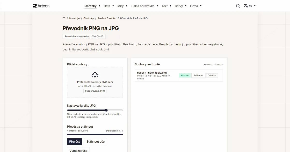 PNG na JPG
