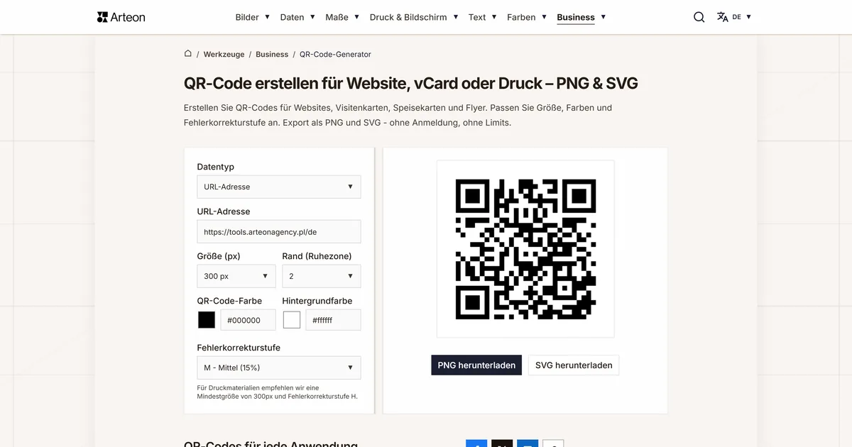 Kostenloser QR-Code-Generator