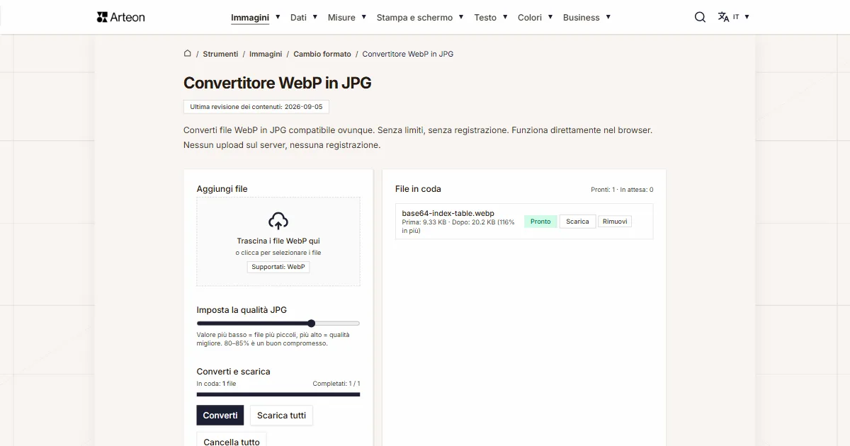 WebP in JPG