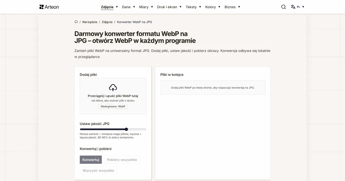 WebP na JPG