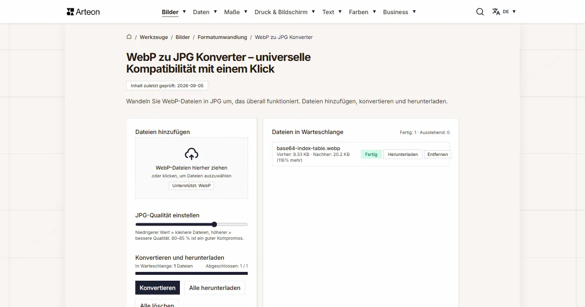 WebP zu JPG