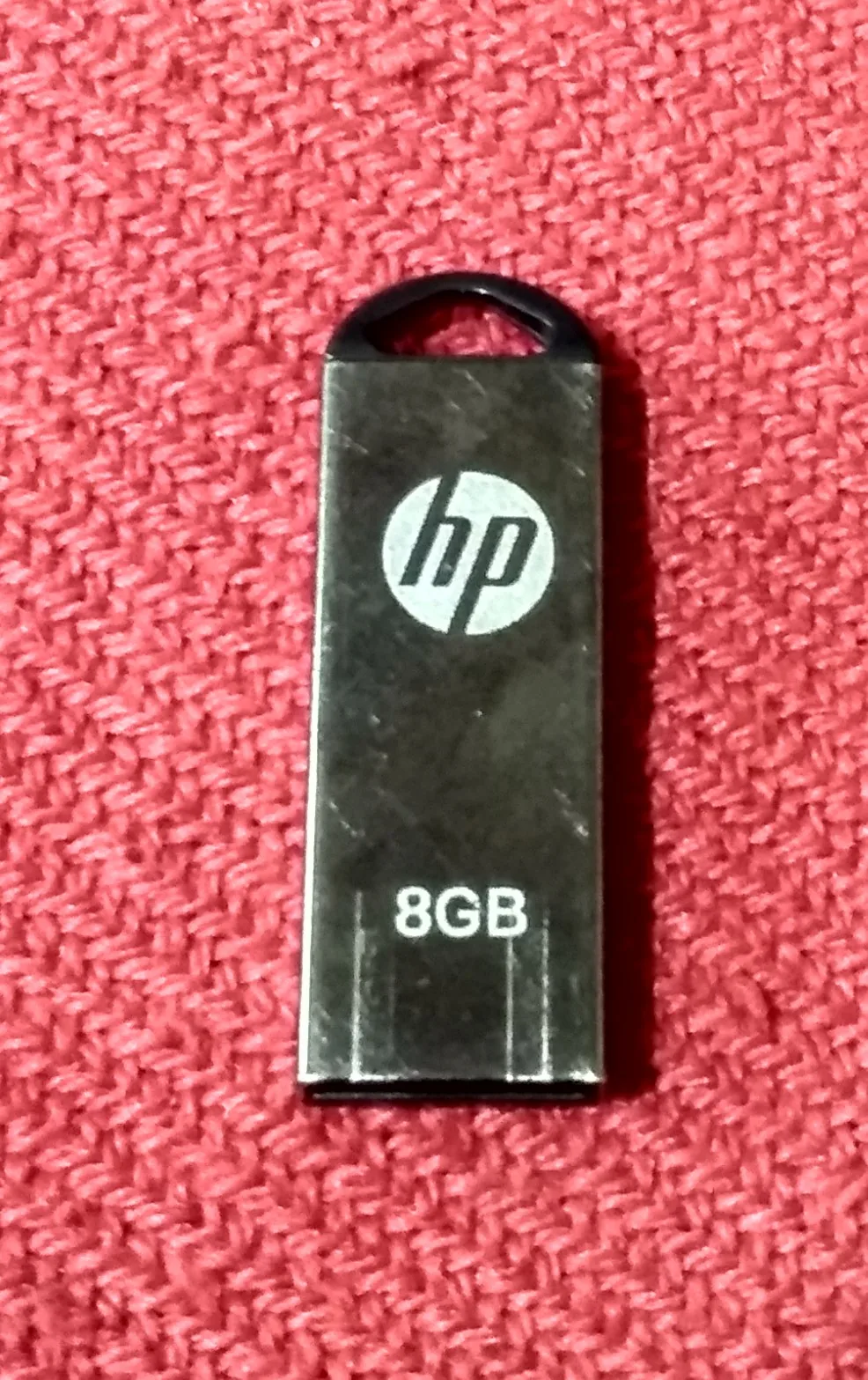 USB flash drive with 8GB printed on the casing